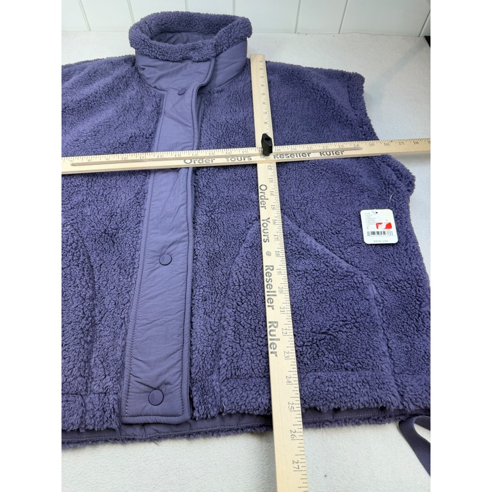 Free People Movement Women's Scout It Out Fleece Vest Purple Size Large NEW NWT - Picture 6 of 9